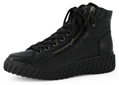 Produktbild von Paul Green Damen Sneaker Mid-Top Glattleder Schwarz 38 EU
