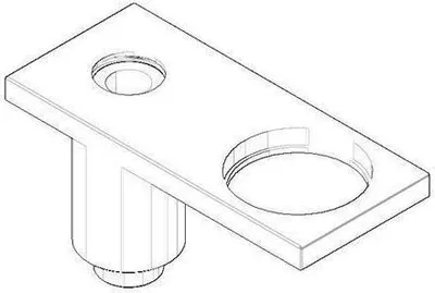 Produktbild von Dornb Rosette chr chrom