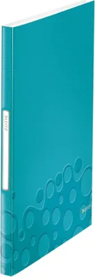 Image de LEITZ WOW Livret de présentation DIN A4, 40 pochettes eisblau-metallic