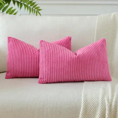 Immagine prodotto di Set di 2 federe per cuscini, 40x60 cm, rosa e rosso