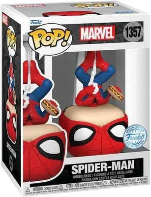 Image de Spider-Man Funko POP ! figurine PVC à collectionner - Spider-Man avec Hot Dog Exclusive (1357)