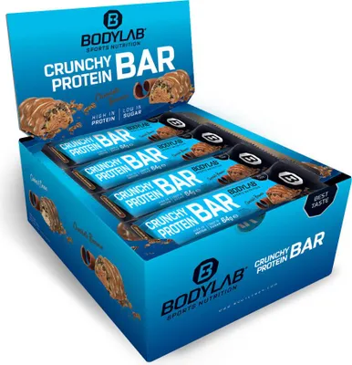 Produktbild von BODYLAB Crunchy Protein Bar - 12x64g - Schokolade-Brownie