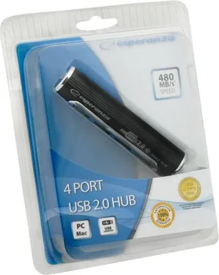 Obrázek produktu pro Es266 Usb 2.0 Hub 4 Porty Hliník Ea115