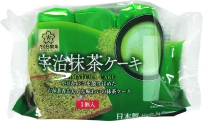Produktbild von SAKURASEIKA Uji Matcha Cake 3pcs 120g