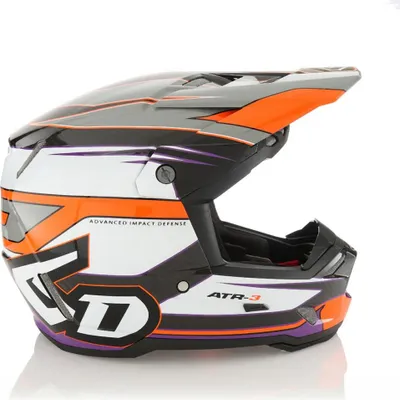 Image de Casque de cross 6D Helmets ATR-3 Hyper Neon Orange/Violet Taille L