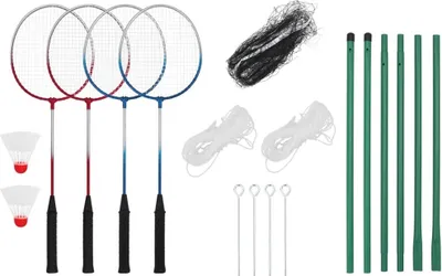 Obrázek produktu pro Badmintonová sada se 4 raketami a sítí 620 x 151 cm