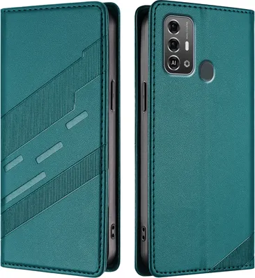 Obrázek produktu pro Pouzdro pro ZTE Blade A53 Pro,Polyuretankožené peněženkové pouzdro s přihrádkou na karty a funkcí stojánku Grün