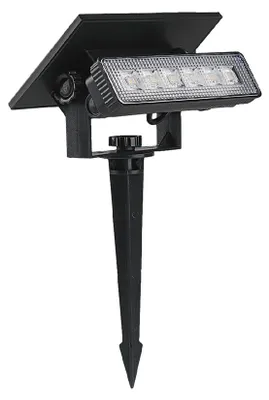 Produktbild von V-TAC Solar Gartenleuchte - IP65 Wasserdicht - Schwarz - 80 Lumen - 3000K