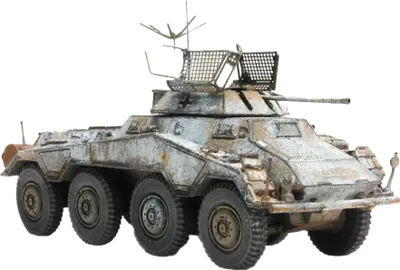 Zdjęcie produktu dla Pojazd Sd.Kfz 234/1 malowanie zimowe Gotowy model na makiety w skali H0 1:87 od Artitec