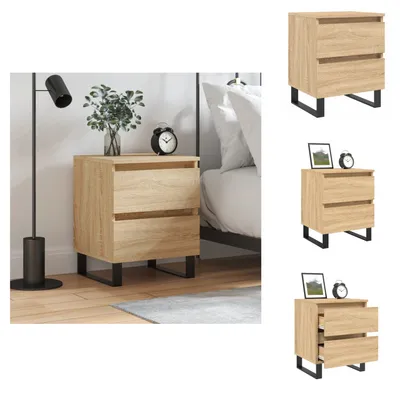 Obrázok produktu pre vidaXL Nočný stolík Sonoma dub 40x35x50 cm materiál na báze dreva - Nočné stolíky