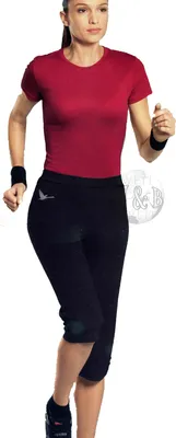 Produktbild von Damen Fitness Caprihose IAN 69327 Schwarz XS