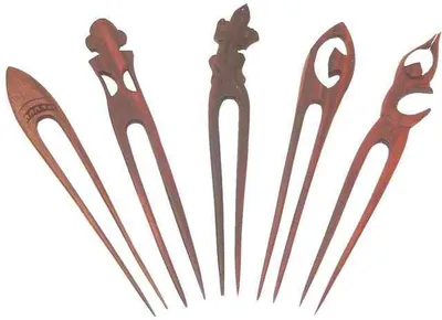 Produktbild von Haarnadel aus Holz (Sonor-Wood), Haarschmuck, Anzahl:1 Stück
