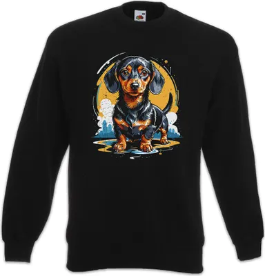 Produktbild von Urban Backwoods Sweet Dackel Art, Sweatshirt, Farbe: Schwarz, Größe: 4XL