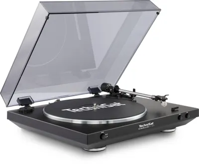 Obrázok produktu pre TechniSat TechniPlayer LP 200, Gramofón s remeňovým pohonom, Čierna, Strieborná, Hliník, 45 ot/min, 0,25%, 435 mm