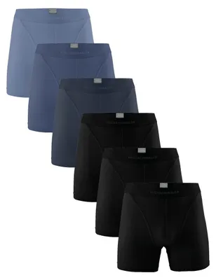 Produktbild von Muchachomalo Herren Boxershorts – 6er Pack – Baumwolle Stretch – Bequeme Unterwäsche – Größe XL - U-PIMA1124-41