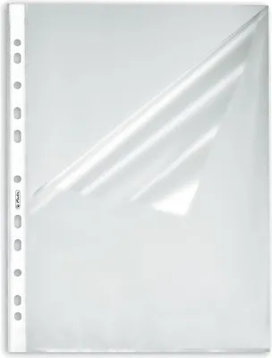 Produktbild von Prospekthüllen A4 genarbt oben und seitlich offen VE=50x10 Stück