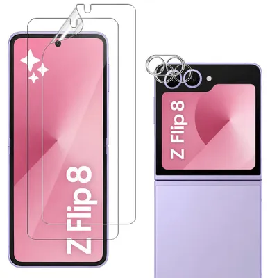 Produktbild von 2X Schutzglas für Samsung Galaxy Z Flip 8 Display Kamera Panzerfolie Screen 9H