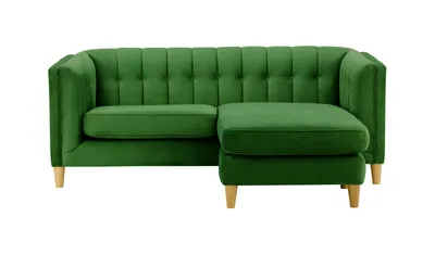 Produktbild von SLF24 - Ecksofa Sodre beidseitig montierbar - dunkelgrün - Velluto 10