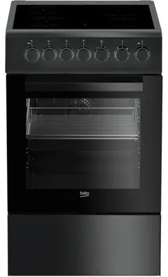 Produktbild von Beko FSS57100GAC, Freistehender Herd, Anthrazit, Drehregler, Anthrazit, Vorderseite, Boden