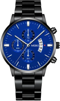 Produktbild von Sportliche Orlando-Uhr für Männer - Schwarz Blau KP12060