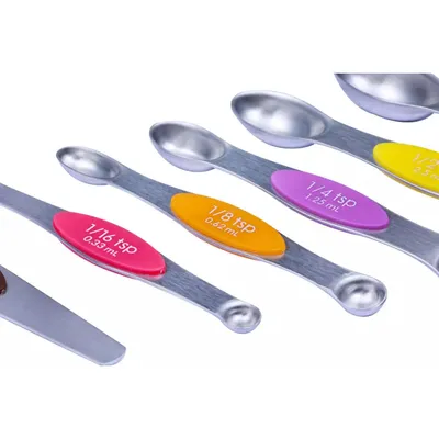 Produktbild von Ziva Luxus Edelstahl Messlöffel und Tassen Set (18-teilig)