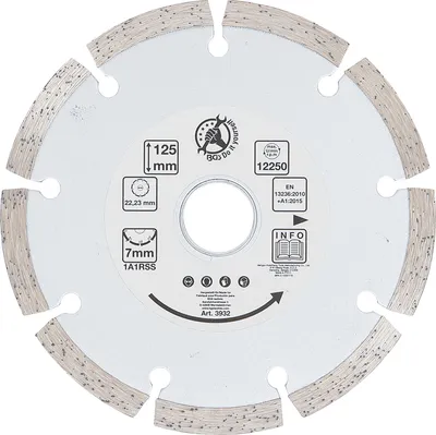 Produktbild von KRAFTMANN 3932 Segment-Trennscheibe für Trockenschnitt, 125 mm