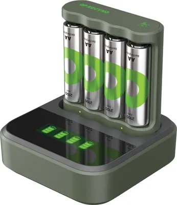 Produktbild von GP ReCyko B441 4-fach LCD-Modell Docking St. + 4x AA NiMh 2100mAh