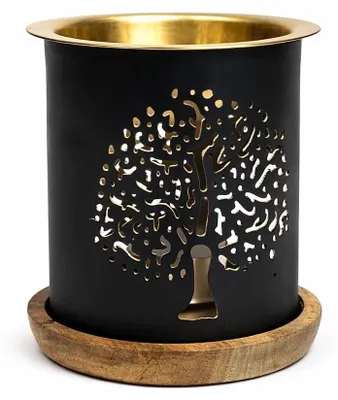 Image de Diffuseur Aromatique Levensboom et sous-verre en bois