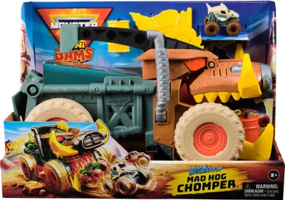 Produktbild von Monster Jam Megalodon Mad Hog Chomper & Monster Truck, Monstertruck, 3 Jahr(e), Kunststoff, Mehrfarbig