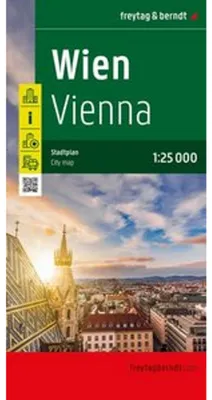Zdjęcie produktu dla Plan miasta Wiednia, wydawnictwo freytag & berndt, skala 1:25.000