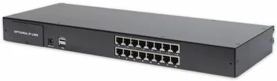 Obrázek produktu pro Digitus DS-72217, Připojení na síť Ethernet, Instalace do racku, 1U, Černá