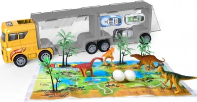 Obrázek produktu pro Nákladní auto + maketa dinosaura / Woopie