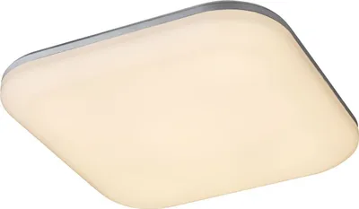 Produktbild von Globo Lighting Außenleuchte Kunststoff, Kunststoff, weiß, IP54, LxBxH: 330x330x56mm, inkl. LED 24W 230V, 3000lm Source, 1900lm Output, 3000K