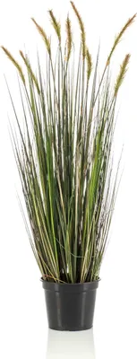 Zdjęcie produktu dla Szmaragdowa sztuczna trawa w doniczce 90 cm