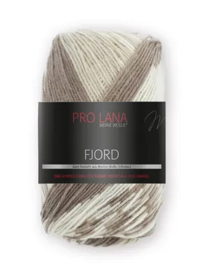 Produktbild von Pro Lana Fjord 100g 081 beige-braun-weiß