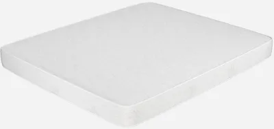A white mattress on a white background.