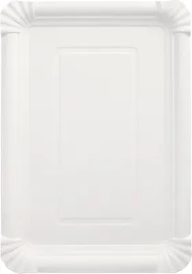 Produktbild von Teller, Pappe "pure" eckig 18 cm x 26 cm weiss
