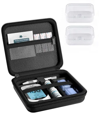 Isothermische Diabetestas – Organizer für Insulin & Zubehör, Schwarz