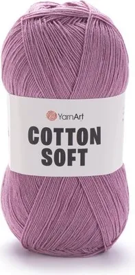 Produktbild von Yarn Art Baumwolle Soft 65 Hellflieder Baumwolle Acryl 100g 600m Fingering Sommer
