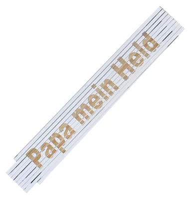 Zdjęcie produktu dla TE-Trend składana linijka waga drewniana składana linijka grawer laserowy powiedzenie dzień ojca dziadek urodziny wybór tekstu powiedzenie artykuł tata mój bohater biały