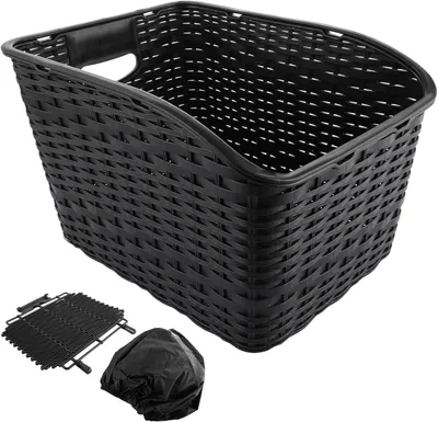 Obrázok produktu pre Košík na bicykel, objem 27 litrov - plastový, pletený
