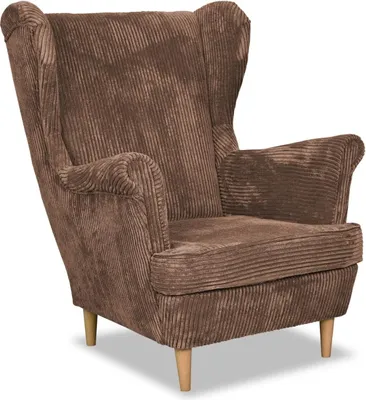 Produktbild von Family Meble Ohrensessel Bonito Relaxsessel Skandinavisch Bequemer Cord Sessel Loungesessel Fernsehsessel Für Wohnzimmer Schlafzimmer Büro (Anafi 17)
