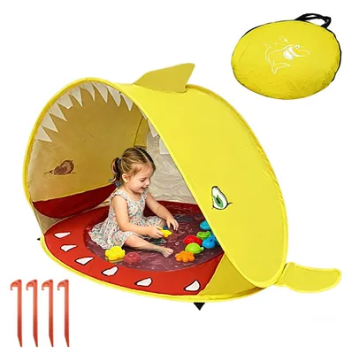 Produktbild von Strandzelt mit integriertem Pool, UPF 50+ UV-Schutz, Pop-up, für Babys und Kleinkinder