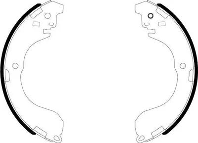 Produktbild von TEXTAR 91085800 Bremsbackensatz Trommelbremse Hinten 228mm