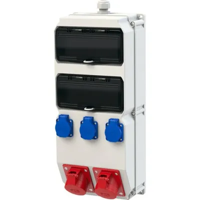 Produktbild von Pce Kst-Wandverteiler 2X5/16 3Xssd (9025089 Strobl Ip54)