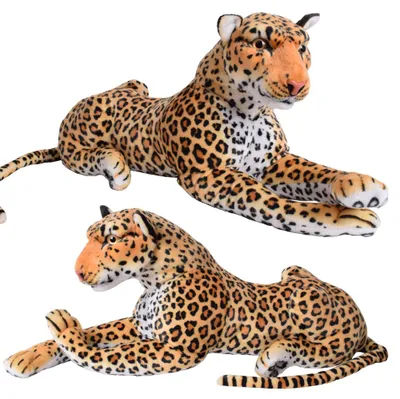 Produktbild von TE-Trend Kuscheltier XXL 80cm Leopard Deko Plüschtier Großkatze