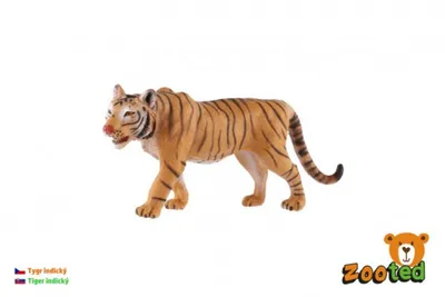 Produktbild von Tiger indisch zooted Plastik 13,5cm in Tasche
