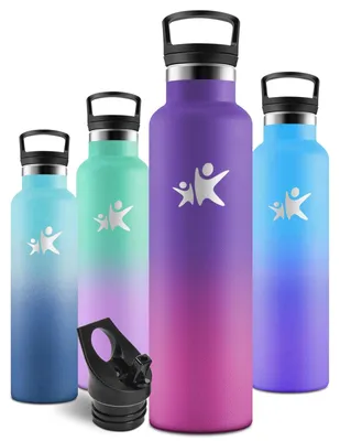Produktbild von Trinkflasche Edelstahl 1l, Auslaufsicher, Isoliert, Motswedi,