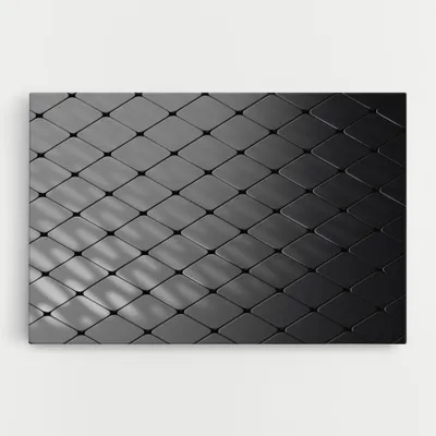 Produktbild von ARTHUB® Leinwandbild 70x100 cm, Black Square Shapes | Wohnzimmerdekoration, Hängende Bilder, Wanddekoration, Heimdekoration, Abstrakte, Geometrische