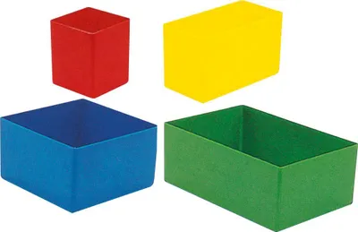 Obrázek produktu pro EDE Plastová vložka 54 x 54 x 63 mm červená (H) (Plastové vložky Vložky)